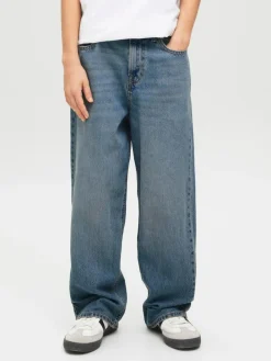 New JACK & JONES JUNIOR Blue Ron Extra Baggy Fit Jeans