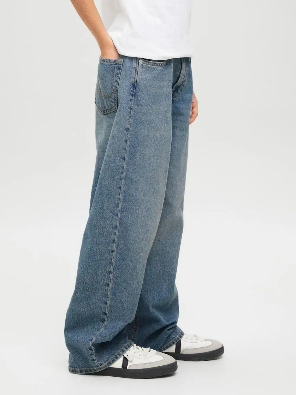 New JACK & JONES JUNIOR Blue Ron Extra Baggy Fit Jeans