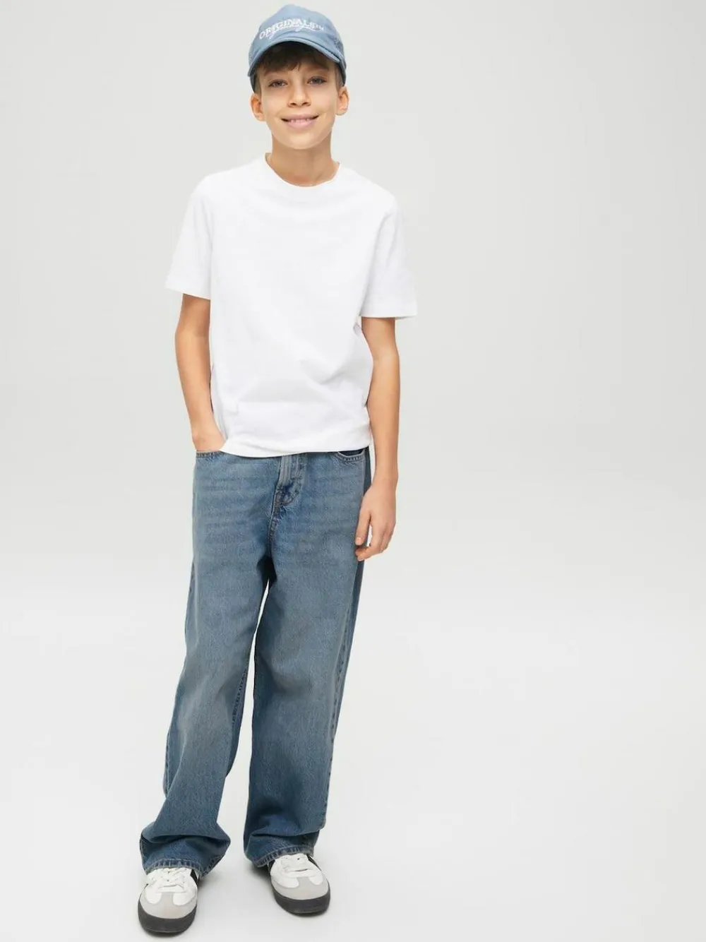 New JACK & JONES JUNIOR Blue Ron Extra Baggy Fit Jeans