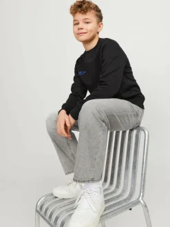 JACK & JONES JUNIOR Chris Relaxed Fit Black Jeans^BOY Jeans|Jeans