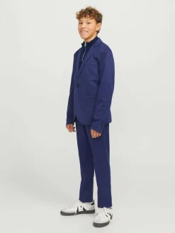 Outlet JACK & JONES JUNIOR Quarter Zip Knitted Jumper Blue