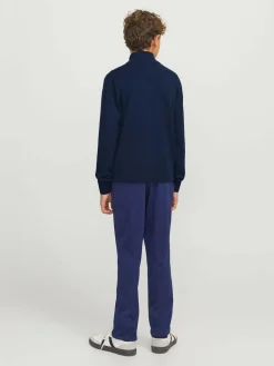 Outlet JACK & JONES JUNIOR Quarter Zip Knitted Jumper Blue