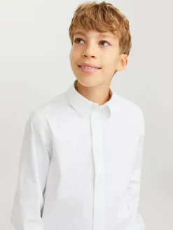 JACK & JONES JUNIOR Stretch Long Sleeve White Shirt^BOY Shirts
