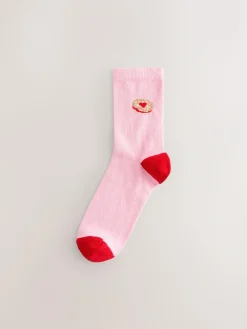 Discount Next Ankle Socks 4 Pack Jammy Heart
