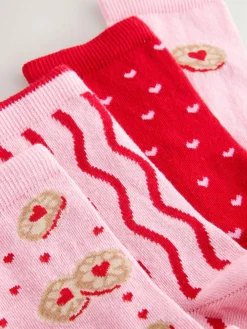 Discount Next Ankle Socks 4 Pack Jammy Heart
