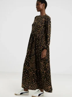 New JD Williams Animal Soft Touch Printed Maxi Smock Dress