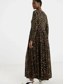 New JD Williams Animal Soft Touch Printed Maxi Smock Dress