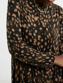 New JD Williams Animal Soft Touch Printed Maxi Smock Dress