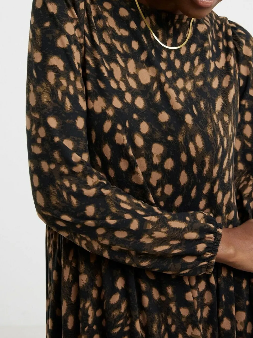 New JD Williams Animal Soft Touch Printed Maxi Smock Dress