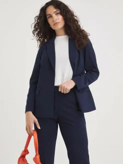 JD Williams Blue Value Single Breasted Blazer^Women Blazers|Suits & Tailoring