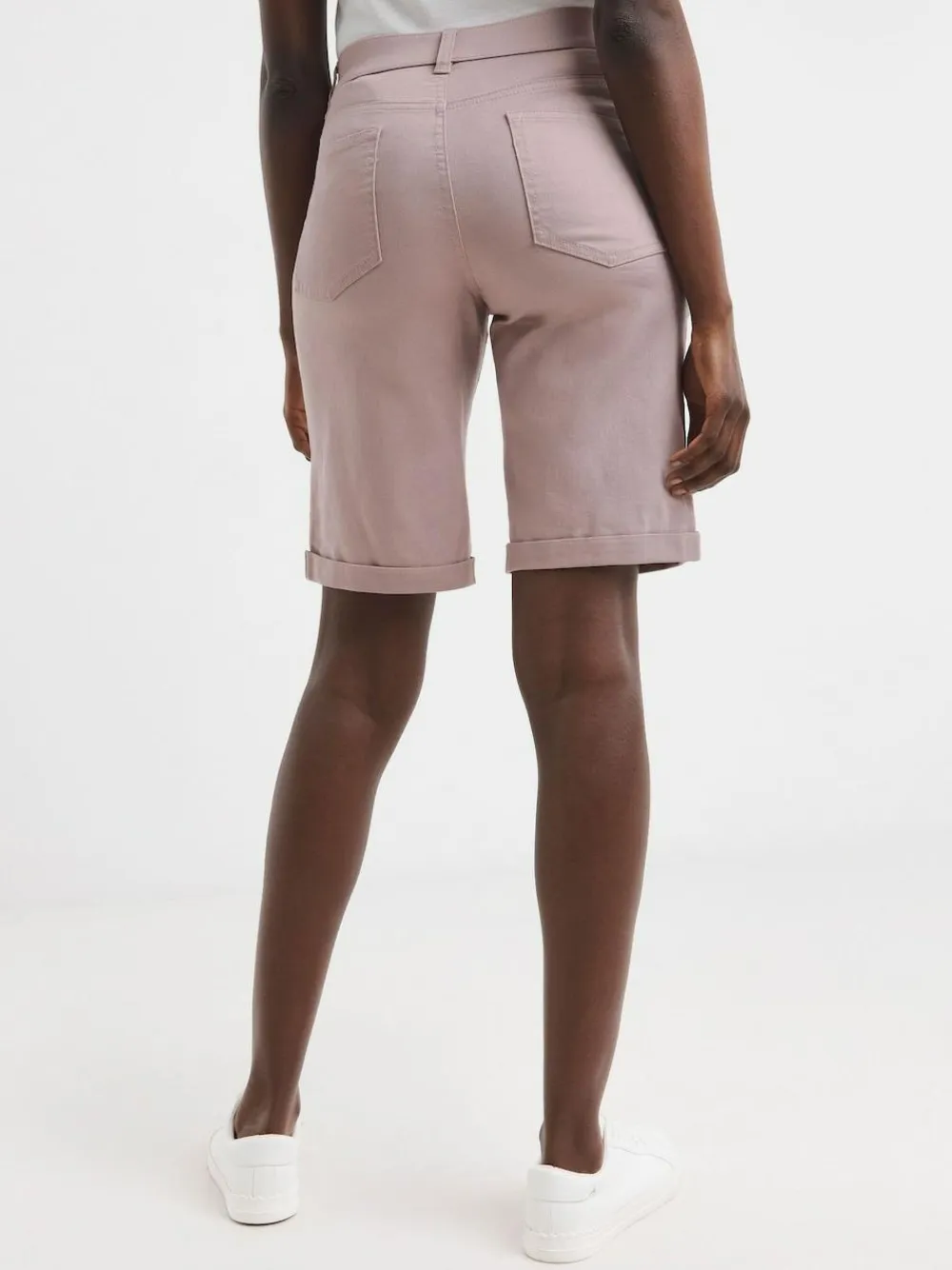 JD Williams Pink 24/7 Denim Knee Length Shorts^Women Shorts