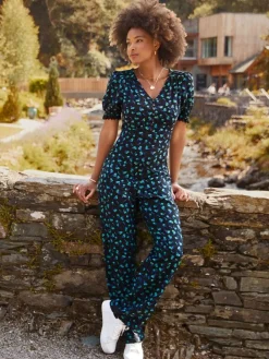 Joe Browns Black Petite Ditsy Floral Jumpsuit^Women Jumpsuits & Playsuits