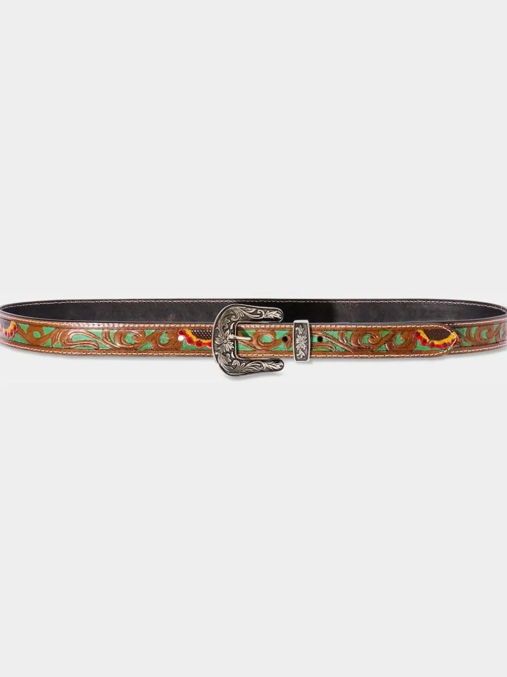 Discount Joe Browns Brown Laser Detail Western Belt