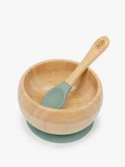 Discount Jojo Maman Bébé Bamboo Suction Bowl & Spoon Set
