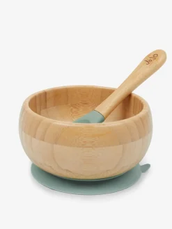 Discount Jojo Maman Bébé Bamboo Suction Bowl & Spoon Set