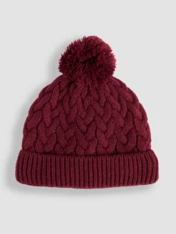 Jojo Maman Bébé Embroidered Cable Hat^ Hats & Scratch Mitts|Hats, Gloves & Scarves