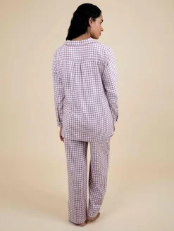 Clearance Jojo Maman Bébé Berry Maternity Gingham Pyjama Set