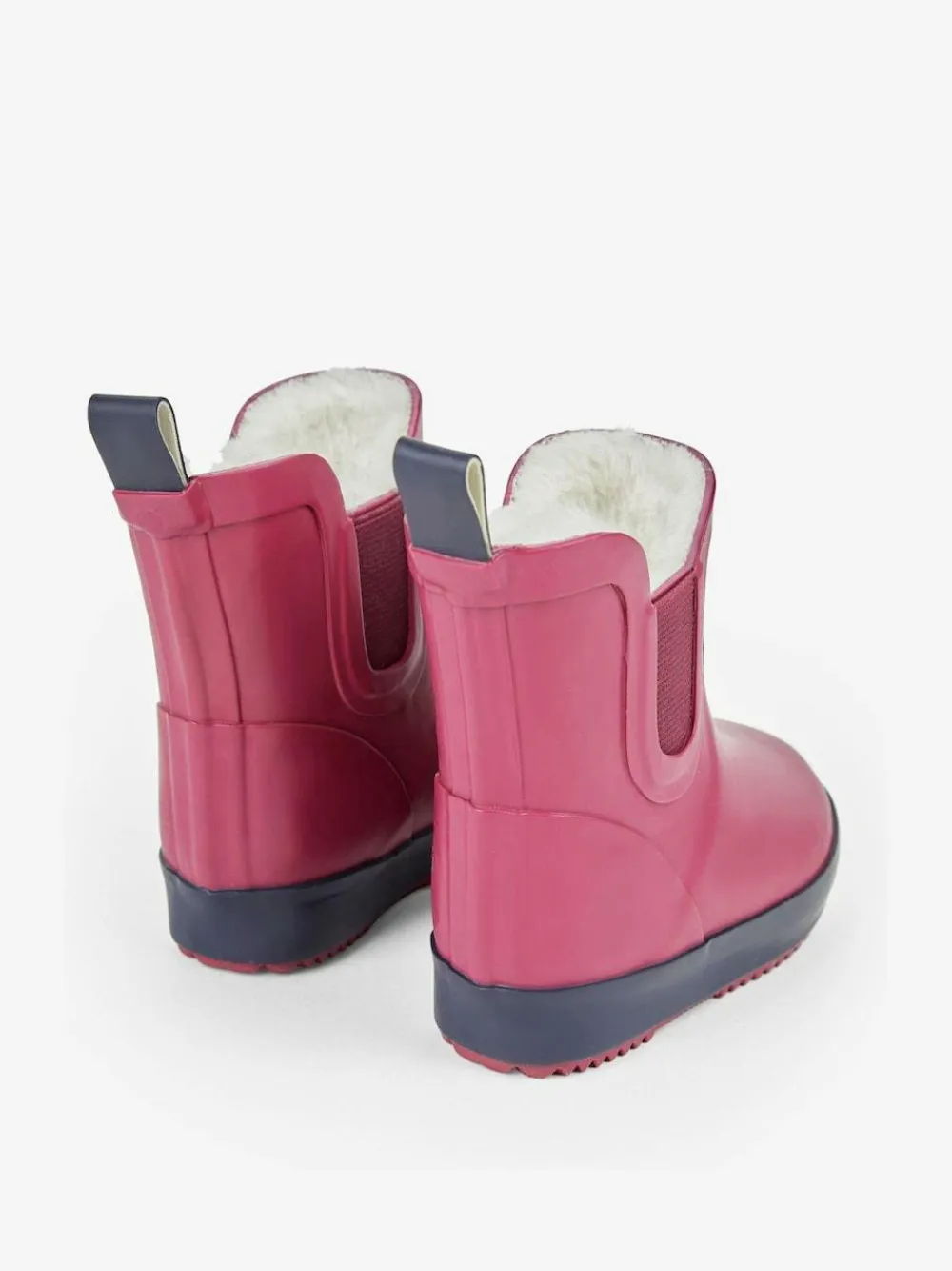 Hot Jojo Maman Bébé Berry Pink Cosy Lined Ankle Wellies