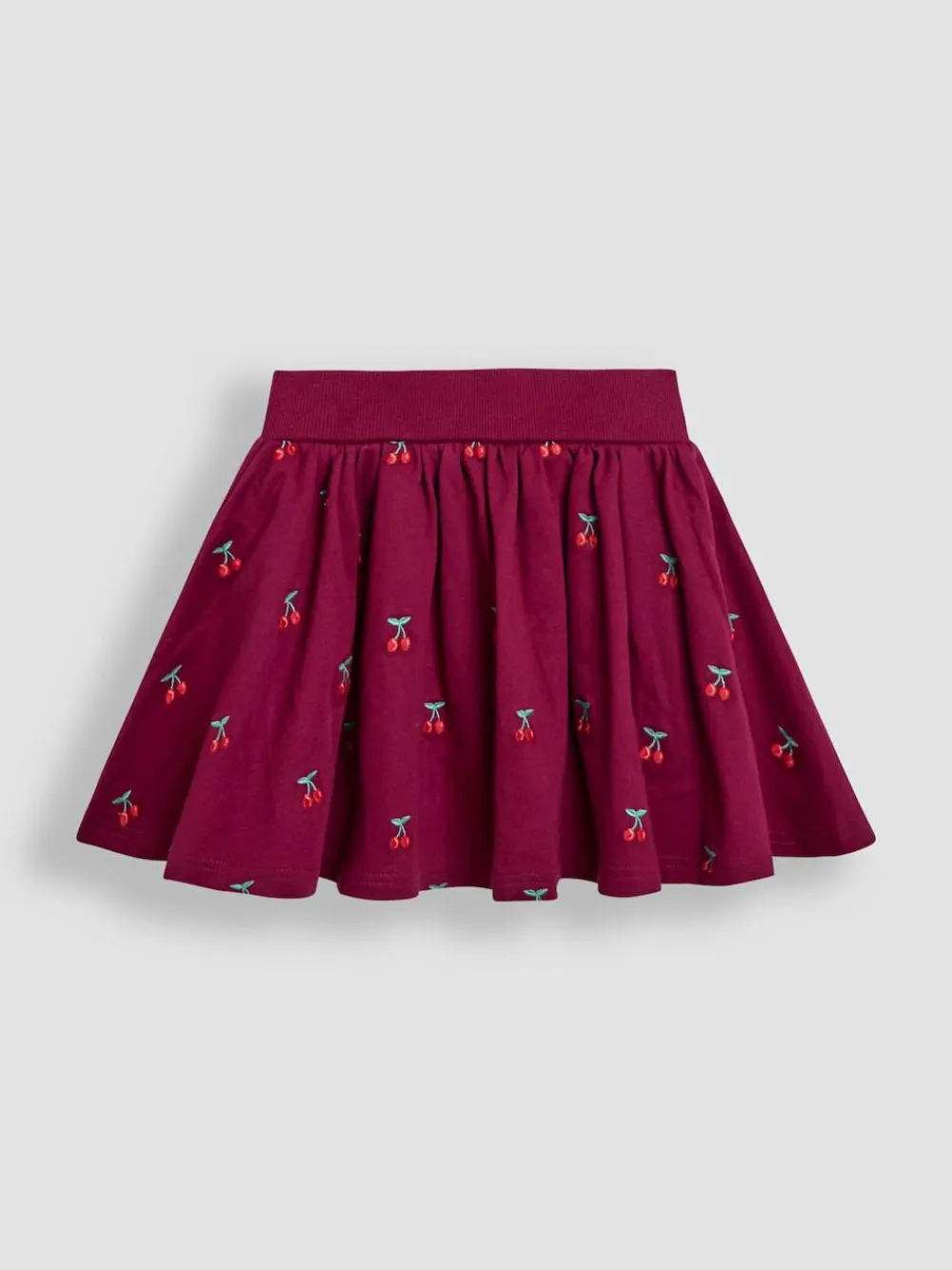 Jojo Maman Bébé Berry Red Cherry Embroidered Sweatshirt & Skirt Set^ Shorts & Skirts