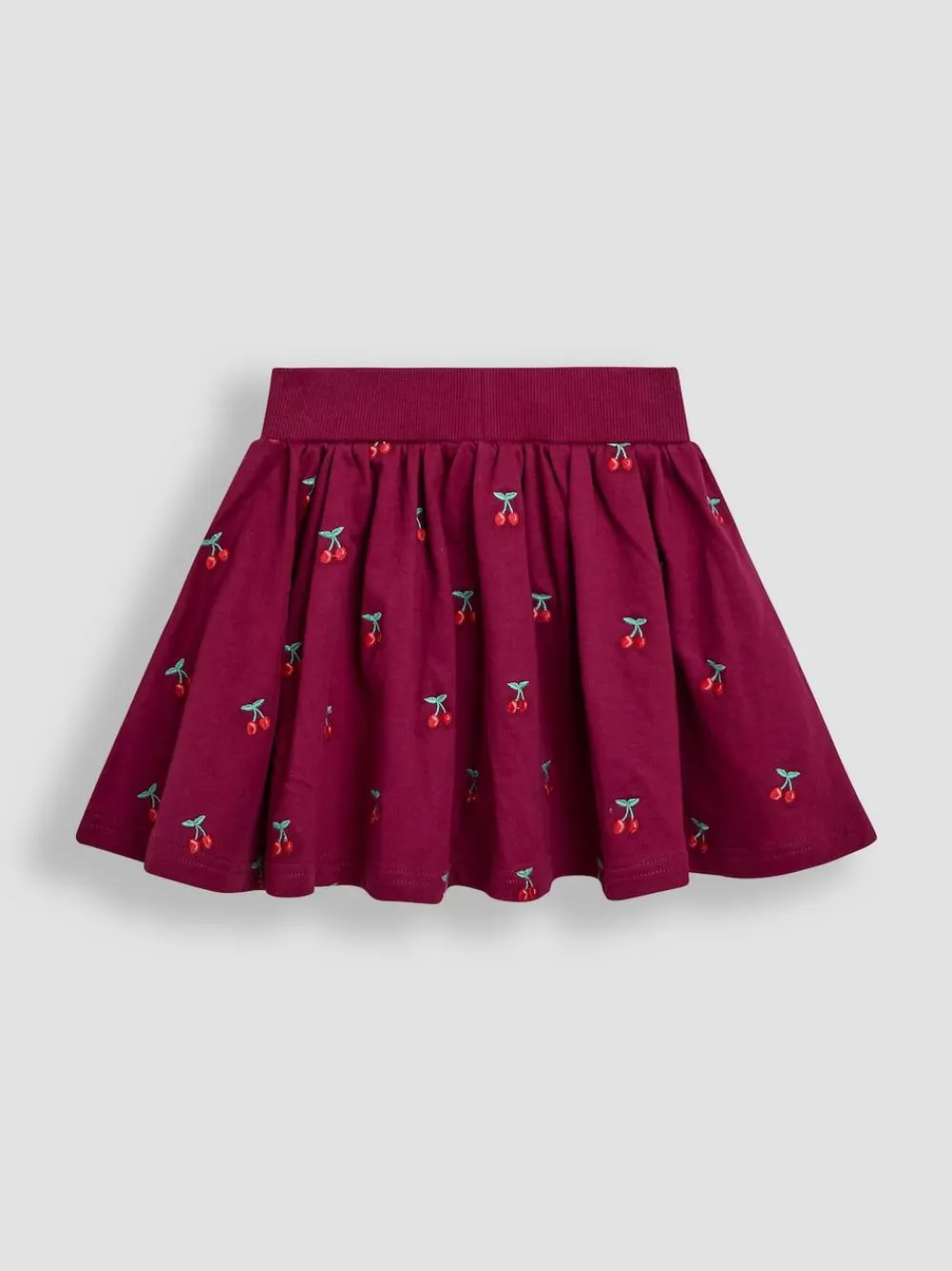 Jojo Maman Bébé Berry Red Cherry Embroidered Sweatshirt & Skirt Set^ Shorts & Skirts