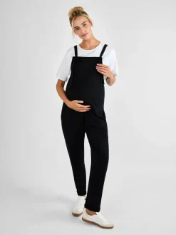 Outlet Jojo Maman Bébé Jersey Maternity Dungarees Black