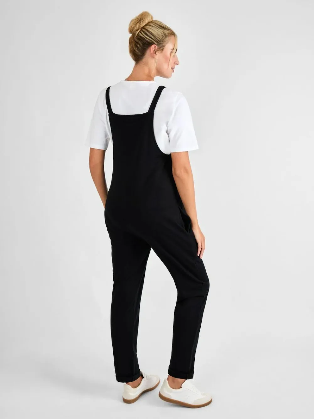 Outlet Jojo Maman Bébé Jersey Maternity Dungarees Black
