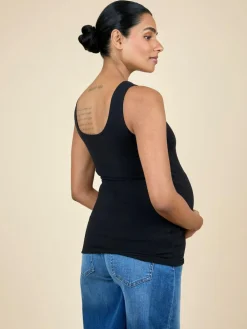 Jojo Maman Bébé Black 2-Pack Maternity Vests^Women Loungewear