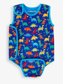 Jojo Maman Bébé Blue Dino Print Baby Wetsuit^ Swimwear
