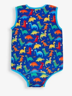 Jojo Maman Bébé Blue Dino Print Baby Wetsuit^ Swimwear