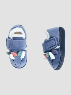 Jojo Maman Bébé Blue Dino Slipper Shoe^BOY Nightwear