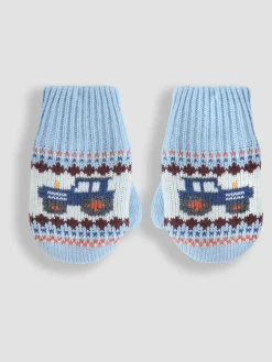 Online Jojo Maman Bébé Gloves Blue Fairisle