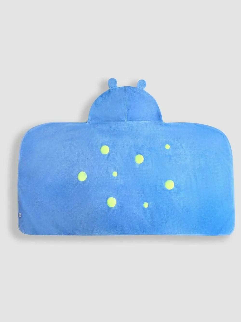 New Jojo Maman Bébé Blue Monster Large Hooded Towel