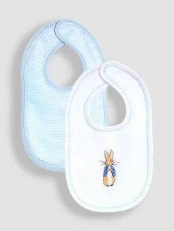 Online Jojo Maman Bébé Blue Peter Rabbit 2-Pack Bibs