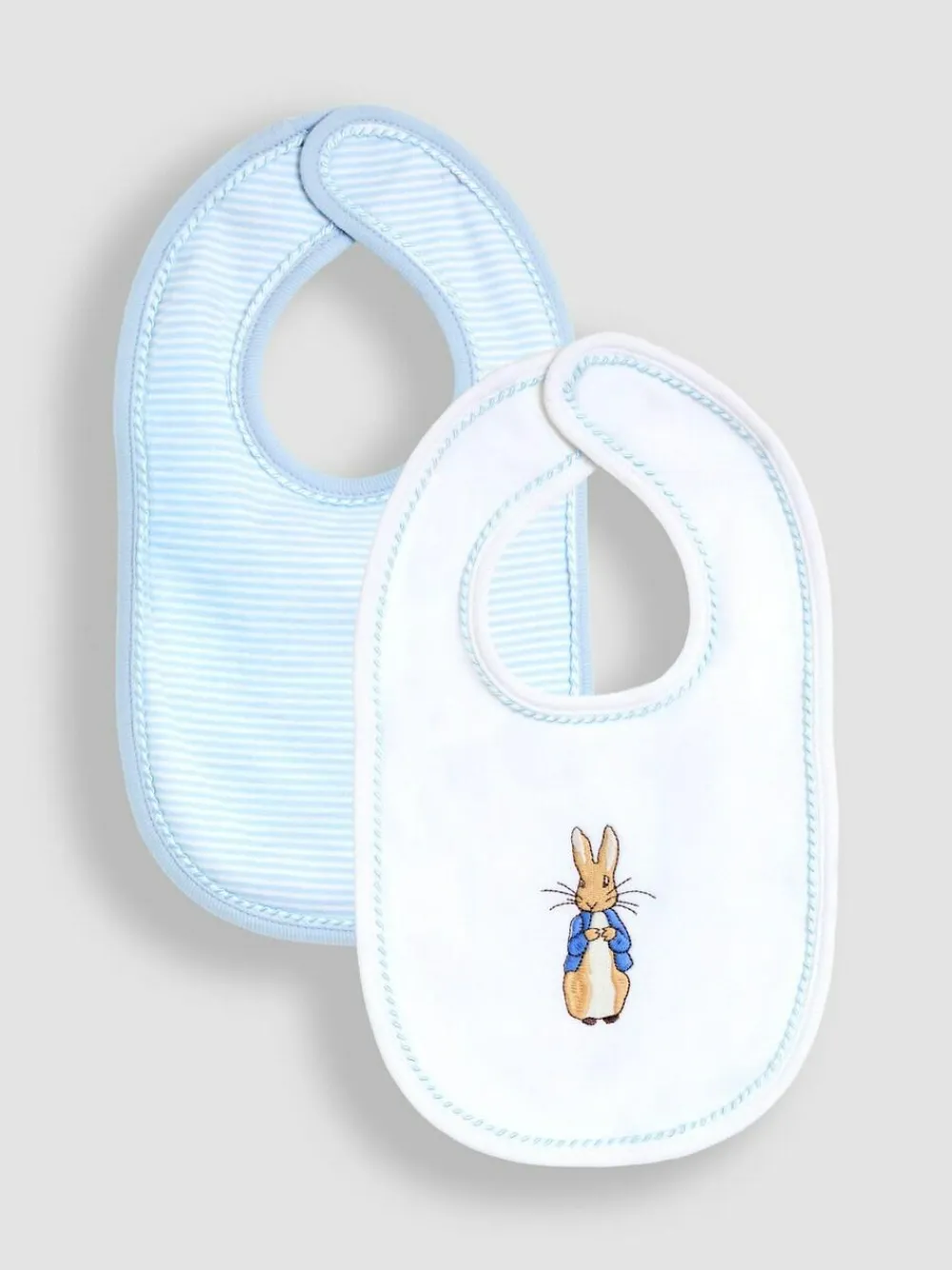 Online Jojo Maman Bébé Blue Peter Rabbit 2-Pack Bibs