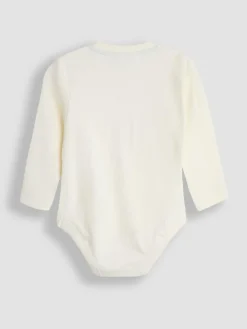 New Jojo Maman Bébé Blue Ribbed Bodies 2 Pack