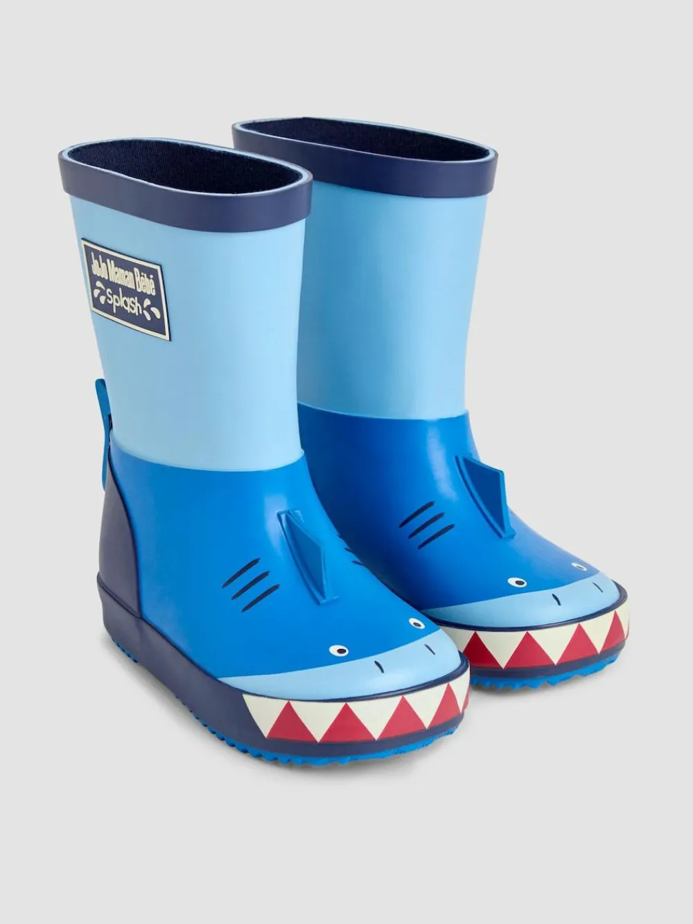 Jojo Maman Bébé Blue Shark Wellies^BOY School Shoes|Boys Shoes