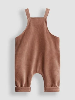 Jojo Maman Bébé Brown Bear Rib Velour Character Dungaree & Body Set^BOY Dungarees
