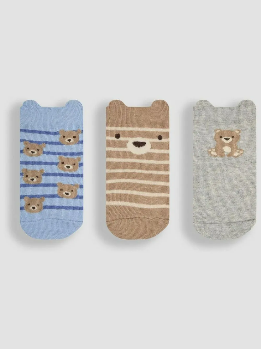 Hot Jojo Maman Bébé Brown 3-Pack Bear Socks