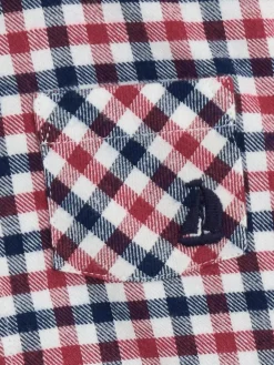 Discount Jojo Maman Bébé Brushed Shirt Burgundy Red