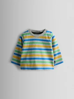 Hot Jojo Maman Bébé 2-Piece Turn Up Dungarees & Top Set Charcoal Grey Rocket