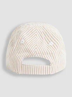 Sale Jojo Maman Bébé Cream Appliqué Cap