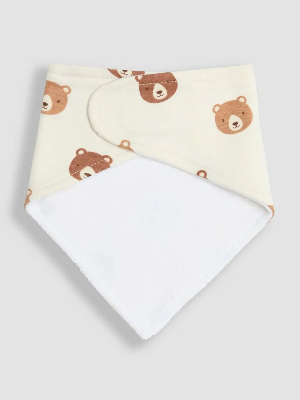 Hot Jojo Maman Bébé Cream Bear 3-Pack Baby Dribble Bibs