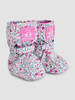Jojo Maman Bébé Cream Ditsy Print Fleece Lined Booties^ Baby Boots|Boots