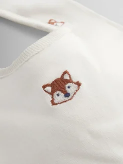 Discount Jojo Maman Bébé 2-Pack Organic Cotton Bibs Cream