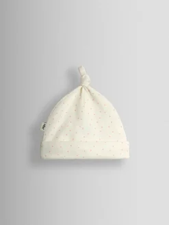Discount Jojo Maman Bébé Organic Cotton Appliqué Baby Hat Cream Speckled Hedgehog