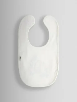 Jojo Maman Bébé Cream Speckled Hedgehog 2-Pack Embroidered Appliqué Bibs^ Bibs