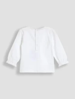 Jojo Maman Bébé Denim Blue Embroidered Chambray Dungarees & Top Set^ Jumpsuits & Playsuits