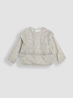 Jojo Maman Bébé Ditsy Floral Frill Sleeved Bib^ Bibs