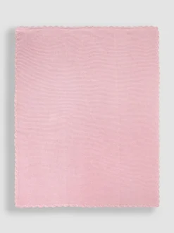 Best Jojo Maman Bébé Dusky Pink Scalloped Edge Blanket