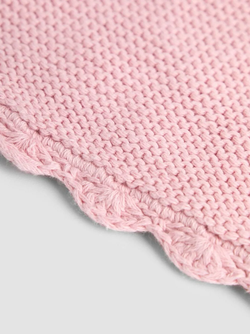 Best Jojo Maman Bébé Dusky Pink Scalloped Edge Blanket
